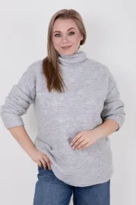 Светр SEWEL SW977 50-52 XL Світло-сірий